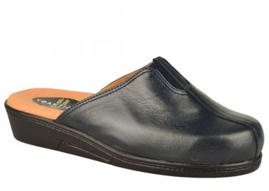 Παντόφλες γυναικείες | Δερμάτινες | Υφαντίδης | 110437 | Μπλε - Υφαντίδης - 